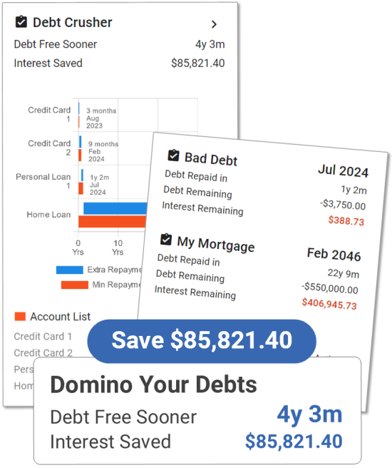 Barefoot Investor app to domino your debts.