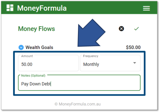 Personal Finance App budget wealth goal bucket.