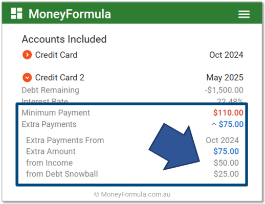 Personal Budget App Debt Snowball Second Credit Card.