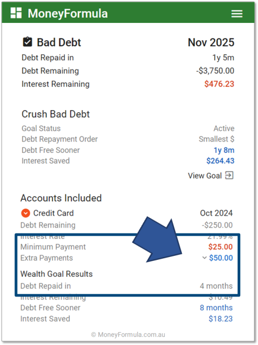 Personal Budget App Debt Snowball Second Credit Card.