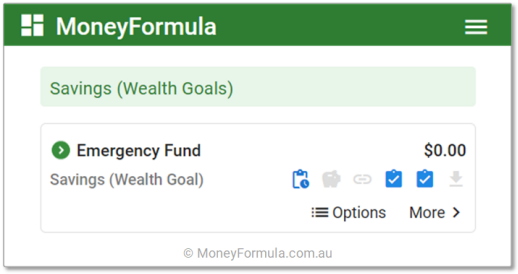 Personal Budget App Emergency Fund.