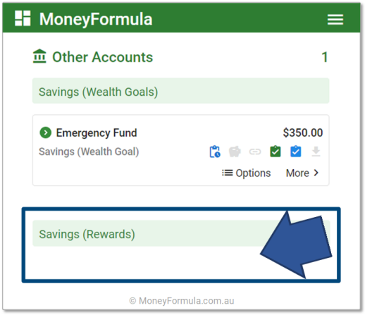Personal Budget Software Reward Savings Goals.
